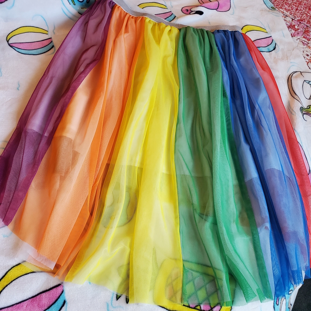 Target Orange Yellow Midi Skater Skirt